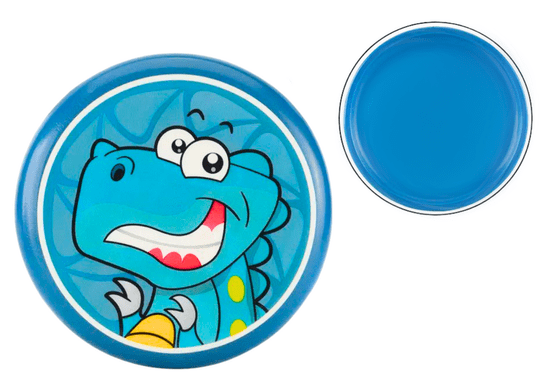 shumee Frisbee létající talíř s dinosaurem modrým 20 cm