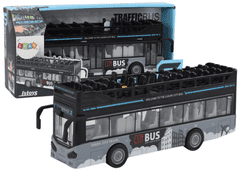 shumee Double Decker City Bus 1:16 Drive Lights Black