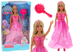 shumee Anlily Mermaid Princess Doll Růžový štětec na šaty