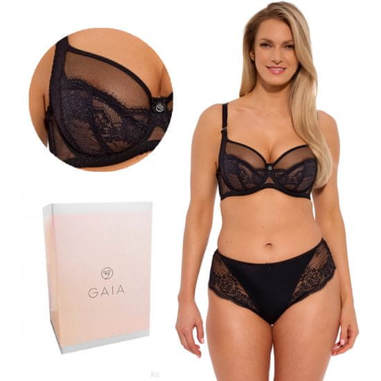 Gaia Krajková podprsenka GAIA Soft Camilla 1262 měkký černý 70F