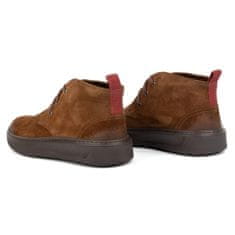 Kožené boty Chukka KAMPOL Sw brown velikost 45