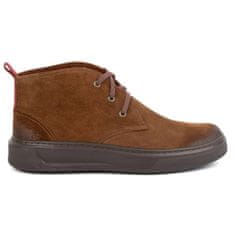 Kožené boty Chukka KAMPOL Sw brown velikost 45