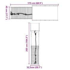 Vidaxl Dětské hřiště na zahradu masivní borové dřevo