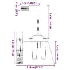 Vidaxl Dětské hřiště na zahradu masivní borové dřevo