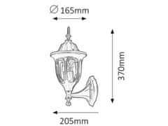 Rabalux  MILANO1 venkovní nástěnná lucerna 8342