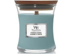 Woodwick malá svíčka Evergreen Cashmere 85 g