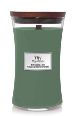 Woodwick velká svíčka Mint Leaves & Oak 609.5 g