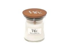 Woodwick malá svíčka White Teak 85 g