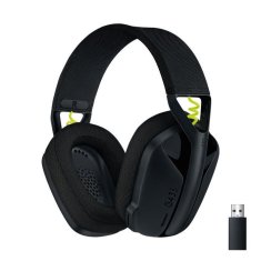 shumee Logitech Wireless Gaming Headset – G435 LIGHTSPEED – ČERNÁ – Lehký Bluetooth s vestavěným mikrofonem pro Dolby Atmos, PC, PS4, PS5, mobilní zařízení