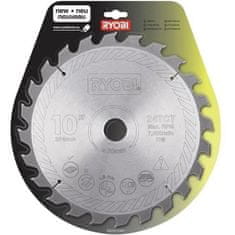 shumee RYOBI tvrdokovový kotouč, 24 zubů, průměr 254 mm, otvor 30 mm