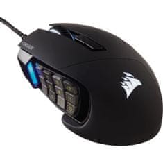 shumee Herní myš CORSAIR SCIMITAR RGB ELITE - 18 000 DPI - černá (CH-9304211-EU)