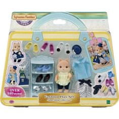 shumee SYLVANIAN FAMILIES Módní a velká sestra karamelový psí kufr pro děti