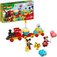 shumee LEGO DUPLO 10941 Narozeninový vláček Minnie a Myšky, Vláček s dortem a balónky