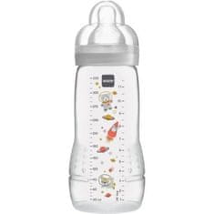 shumee MAM Easy Active Zdobená kojenecká láhev pro 2. věk - 330 ml - od 6 měsíců - savička Flow X - unisex