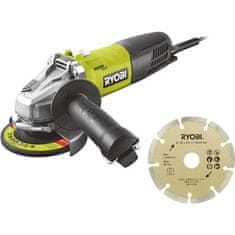 shumee RYOBI úhlová bruska 800W 125mm - 1 diamantový kotouč RAG800-125SD1