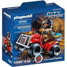 shumee PLAYMOBIL - 71090 - Hasič a čtyřkolka