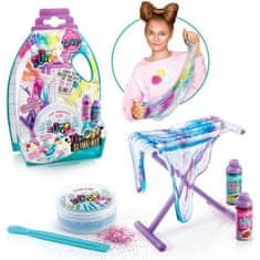 shumee SO DIY So Slime Kravata & Dye Kit 1 průhledná nádobka na sliz a 1 stojánek na sliz – vybarvěte si sliz!