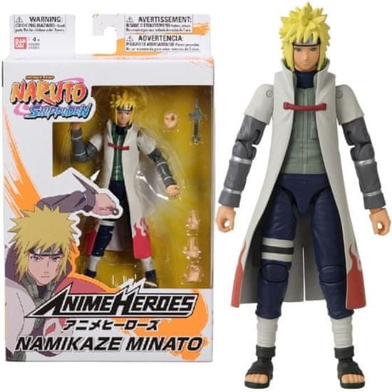 shumee BANDAI Anime Heroes - Naruto Shippuden - Anime Heroes akční figurka 17 cm - Namikaze Minato