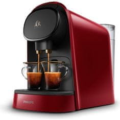 shumee Kávovar PHILIPS L'Or Barista LM8012 / 51 dvojitých kapslí - červený + 9 kapslí