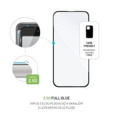 FIXED Tvrzené sklo Full-Cover pro Apple iPhone 16, lepení přes celý disple - černé