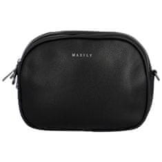 MaxFly Malá trendy koženková crossbody kabelka Jennifer, černá