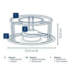 Kela Ohřívač BASIC chróm KL-60127