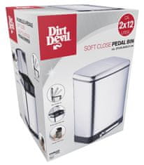 Dirt Devil Odpadkový koš na tříděný odpad 2 x 12 l tiché zavírání ED-249502