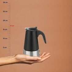 Kela Konvice na espresso Ferrara nerez černá 17,0 cm 9,0 cm 200,0 ml KL-10898