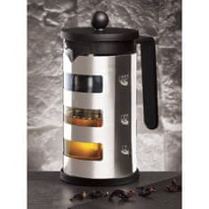 Berlingerhaus Konvice na čaj a kávu french press 600 ml Black Silver Collection BH-7806