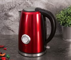 Berlingerhaus Rychlovarná konvice 1,7 l s teploměrem Burgundy Metallic Line BH-9068