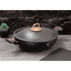 Berlingerhaus Pánev WOK s poklicí 30 cm Black Rose Collection BH-7112