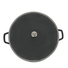 Kela Wok s poklicí litinový CALIDO 36 cm černá KL-12475