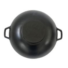 Kela Wok s poklicí litinový CALIDO 36 cm černá KL-12475