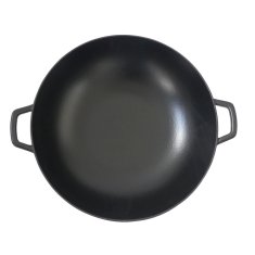 Kela Wok s poklicí litinový CALIDO 36 cm černá KL-12475