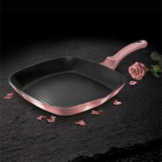 Berlingerhaus Pánev grilovací s titanovým povrchem 28 cm I-Rose Edition BH-6027