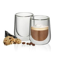 Kela Sklenice na cappuccino FONTANA sada 2 ks 180 ml KL-12404