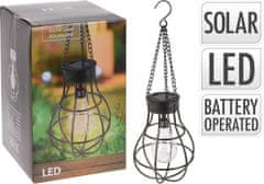 ProGarden Lampa solární s LED žárovkou závěsná 18,5 x 27 cm KO-512000570