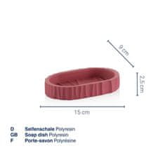 Kela Miska na mýdlo Merida polyresin černá 15,0x9,0x2,5cm KL-23764