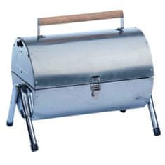 BBQ Collection Gril na dřevěné uhlí skládací nerez 38 cm x 30 cm ED-286635