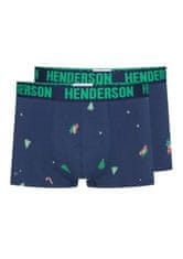 Henderson Pánské boxerky 41926 2PACK, Tm. modrá, M