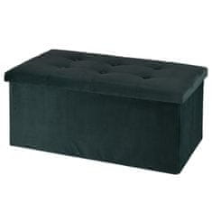 ProGarden Taburet s úložným prostorem 76 x 38 cm VELVET zelená KO-101000790zele