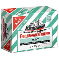 Fisherman's Friend Fisherman´s Friend Fisherman's Friend bonbony mátové bez cukru 3x25g