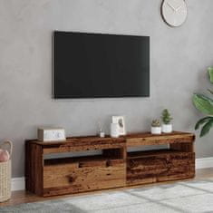 Vidaxl TV stolky s LED 2 ks old wood kompozitní dřevo