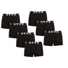 Styx 7PACK pánské boxerky sportovní guma černé (7G960) - velikost M