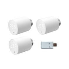 Shelly Shelly BLU TRV 3-Pack + BLU Gateway Gen3 - 3ks termostatická radiátorová hlavice s 1ks bránou (Bluetooth)