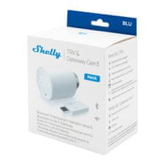 Shelly Shelly BLU Single Pack + BLU Gateway Gen3 - termostatická radiátorová hlavice s bránou (Bluetooth)