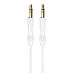 Borofone Audio kabel BL16 jack 3,5 mm na jack 3,5 mm bílý