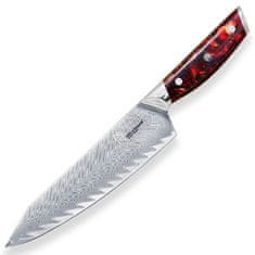 Dellinger Kuchařský nůž Red Chef Kiritsuke, Dellinger Resin Future