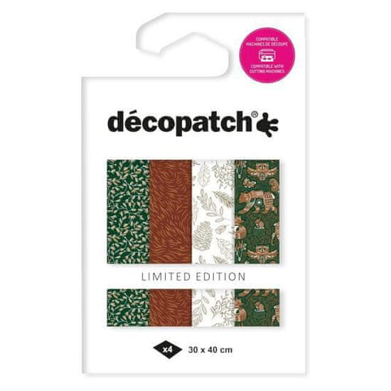 Kraftika Papíry na decoupage texture (4ks) č.14, décopatch