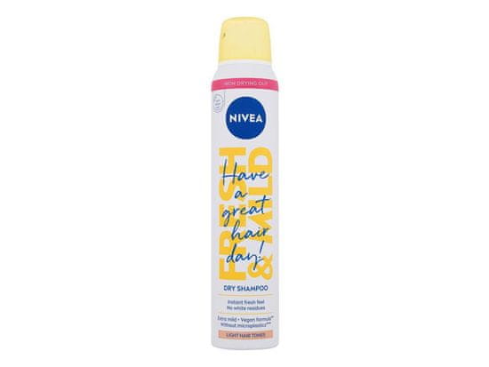 Nivea 200ml fresh & mild light hair tones dry shampoo